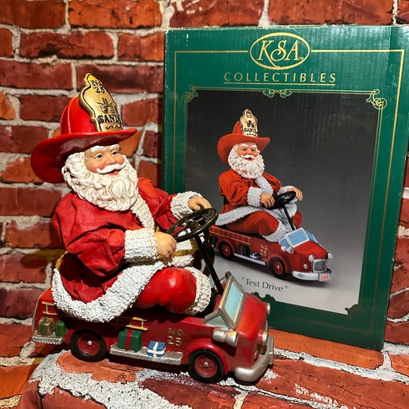 Kurt Adler Holiday Kurt S Adler Ksa Test Drive Fireman Santa Poshmark